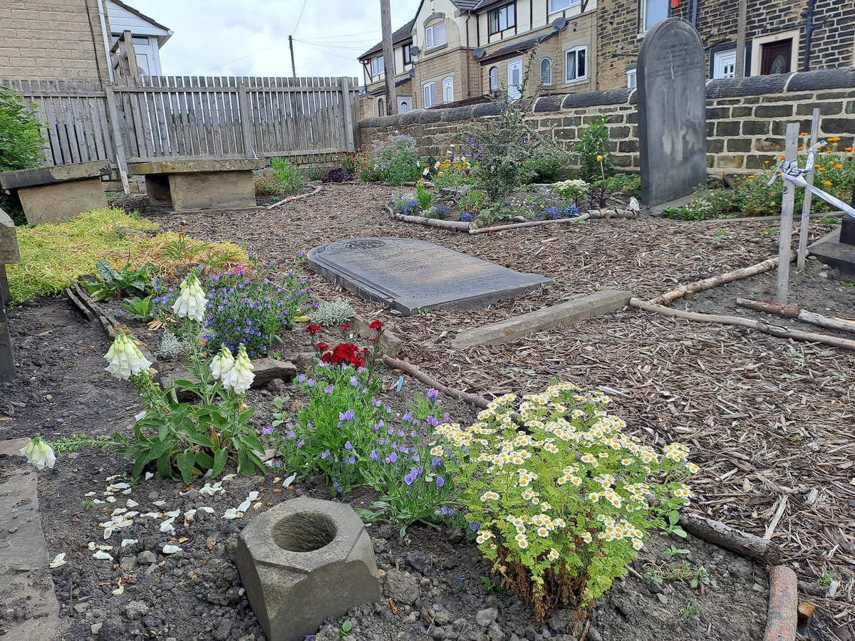 Headstone turned over July 2023